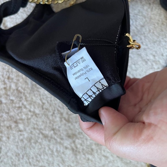 Swimsuit with gold tone chains New - Picture 6 of 6